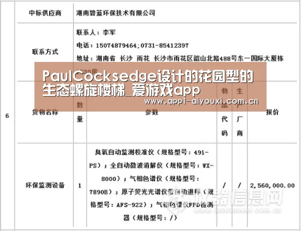 PaulCocksedge设计的花园型的生态螺旋楼梯_爱游戏app(图1) 爱游戏体育App下载